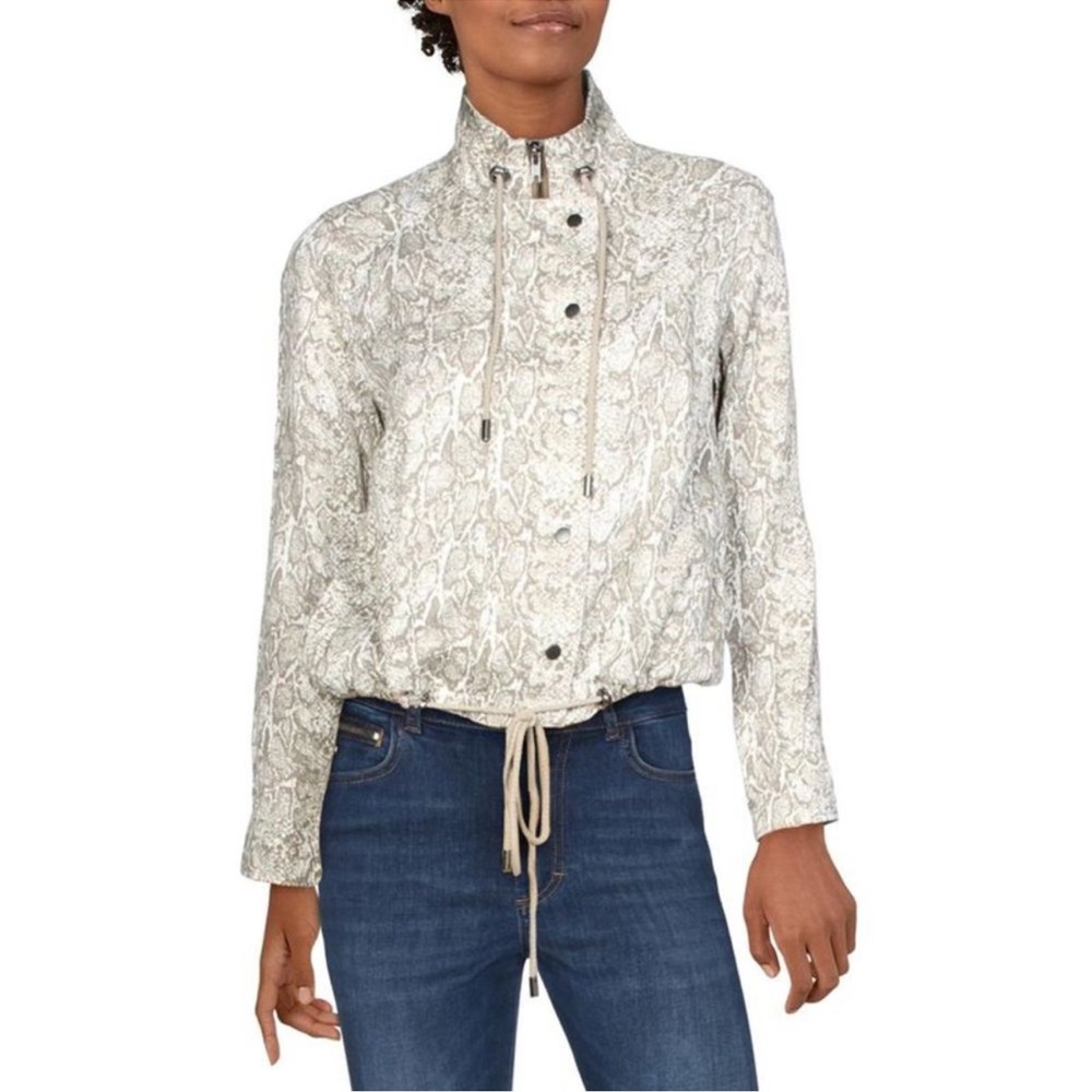Rails Womens Tan Snake Print‎ Draw String Tennessee Jacket New Without Tags